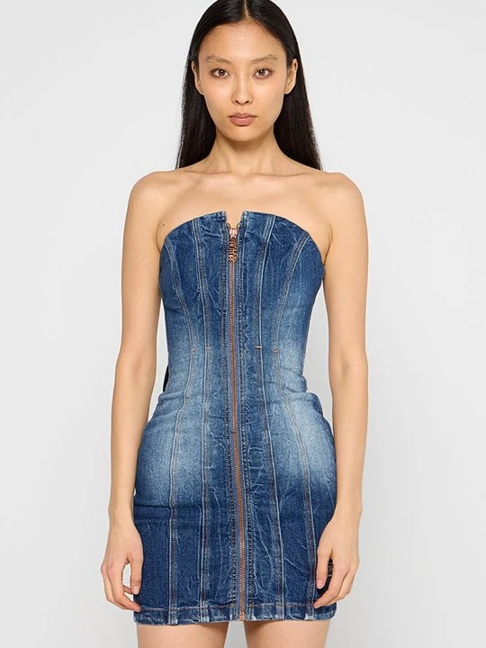 Zdjęcie produktu Sukienka jeansowa Versace Jeans Couture niebieski