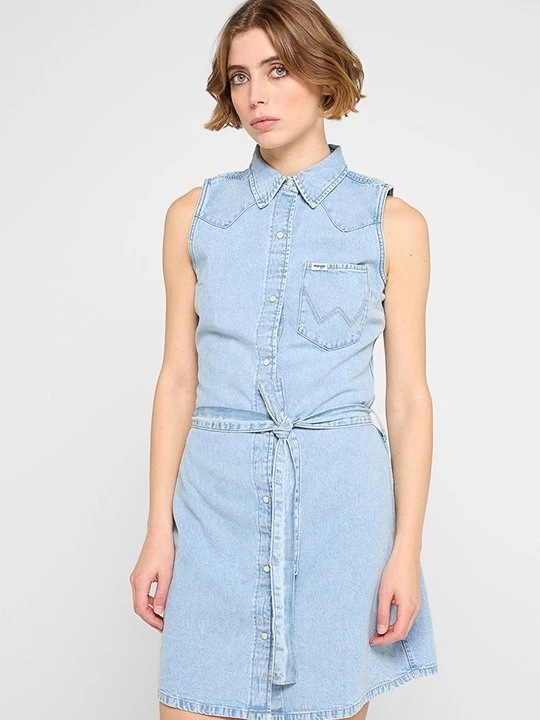 Zdjęcie produktu Sukienka jeansowa Wrangler jasnoniebieski