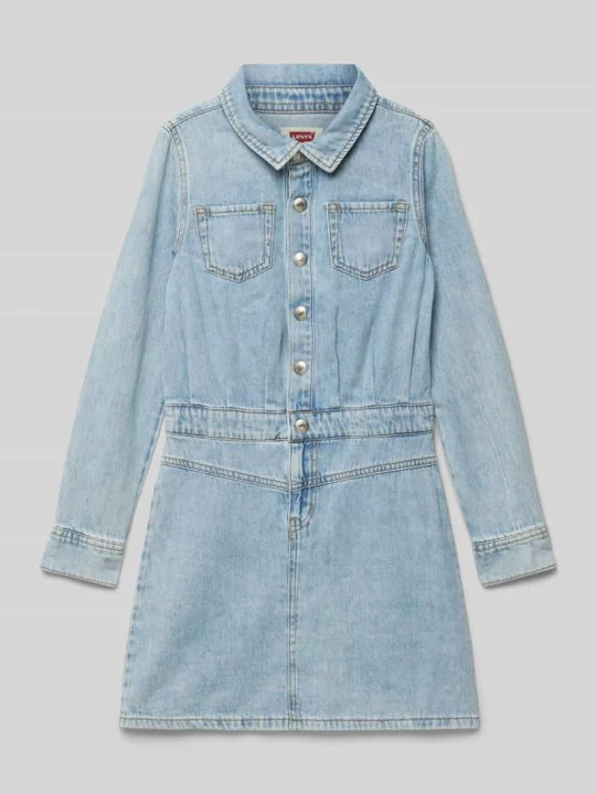 Zdjęcie produktu Sukienka jeansowa z kieszeniami na piersi Levi's Jasnoniebieski