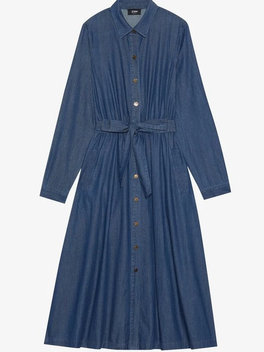 Zdjęcie produktu Sukienka jeansowa Zign STUDIO By Zalando niebieski denim