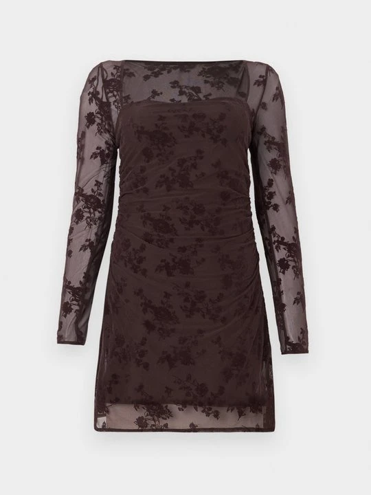 Zdjęcie produktu Sukienka koktajlowa Abercrombie & Fitch jasny brąz