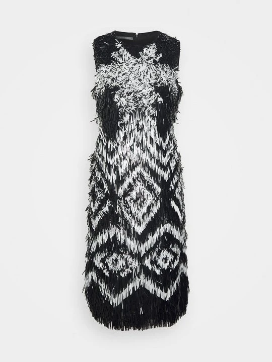 Zdjęcie produktu Sukienka koktajlowa Alberta Ferretti czarny melanż