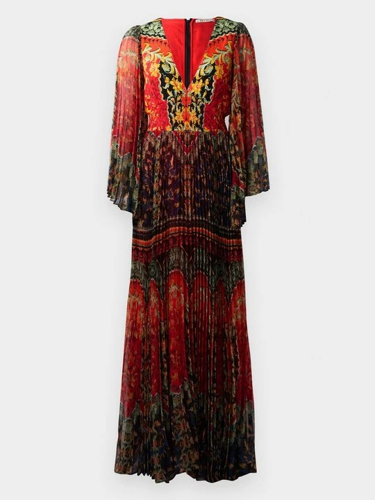 Zdjęcie produktu Sukienka koktajlowa Alice + Olivia ciemnoczerwony