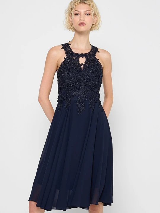 Zdjęcie produktu Sukienka koktajlowa Apart Glamour granatowy
