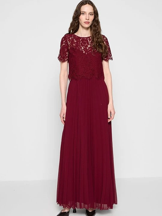 Zdjęcie produktu Sukienka koktajlowa Apart Glamour bordowy