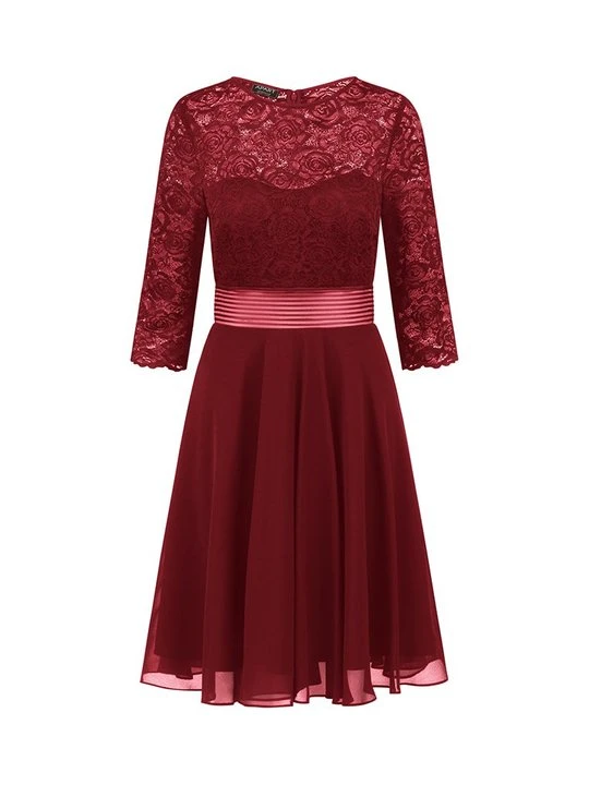 Zdjęcie produktu Sukienka koktajlowa Apart Glamour bordowy