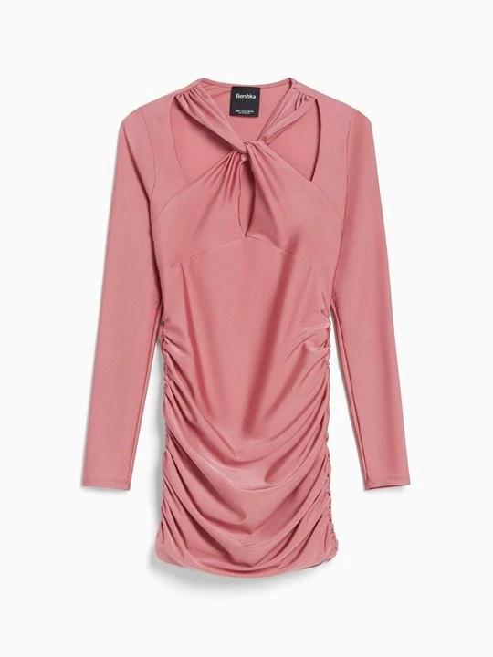 Zdjęcie produktu Sukienka koktajlowa Bershka różowy