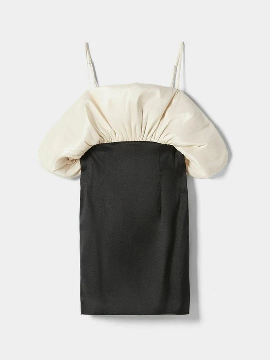 Zdjęcie produktu Sukienka koktajlowa Bershka beżowy
