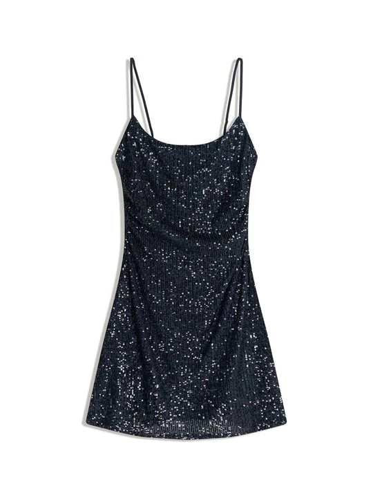 Zdjęcie produktu Sukienka koktajlowa Bershka granatowy