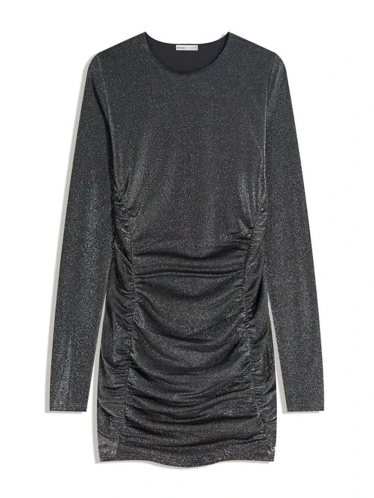 Zdjęcie produktu Sukienka koktajlowa Bershka srebrny
