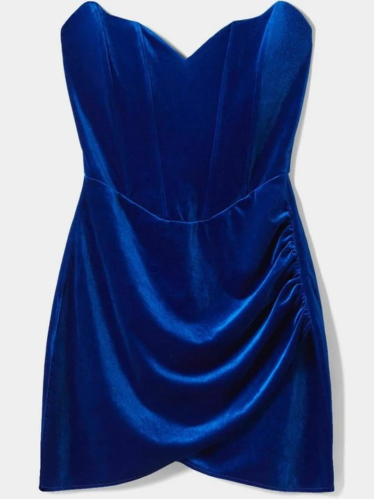 Zdjęcie produktu Sukienka koktajlowa Bershka niebieski