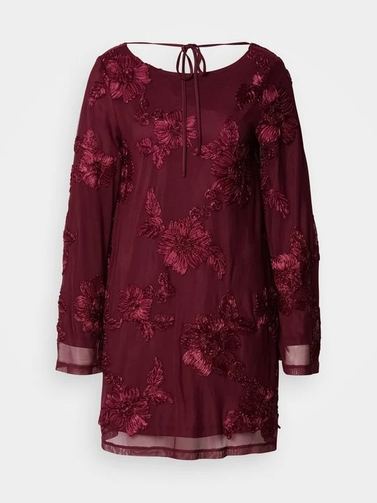 Zdjęcie produktu Sukienka koktajlowa Gina Tricot ciemnoczerwony