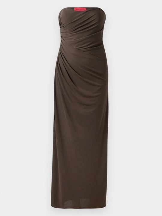 Zdjęcie produktu Sukienka koktajlowa Halston ciemnobrązowy