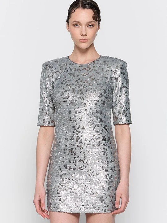 Zdjęcie produktu Sukienka koktajlowa Just Cavalli srebrny