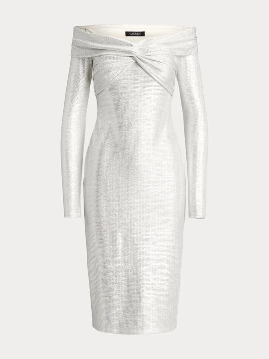 Zdjęcie produktu Sukienka koktajlowa Lauren Ralph Lauren mleczny