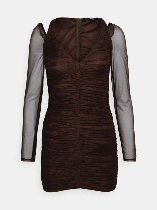 Zdjęcie produktu Sukienka koktajlowa Missguided brązowy