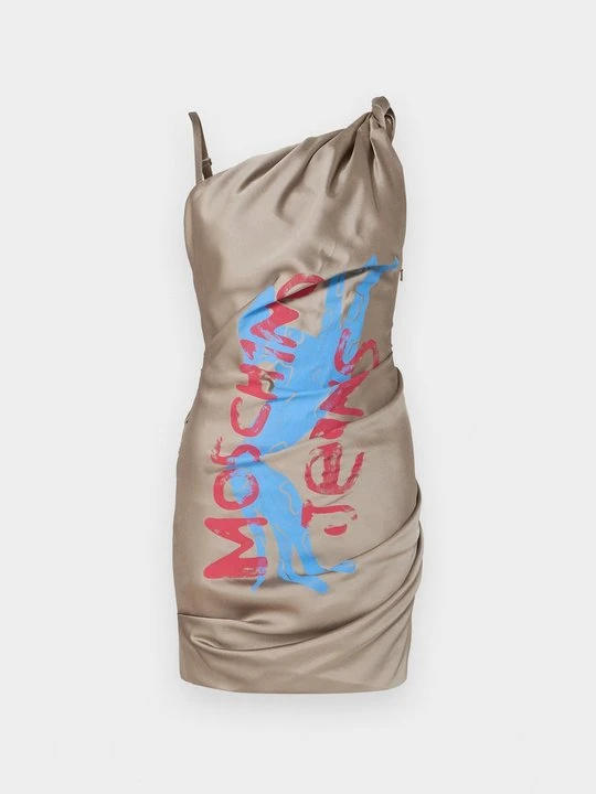 Zdjęcie produktu Sukienka koktajlowa MOSCHINO beżowy