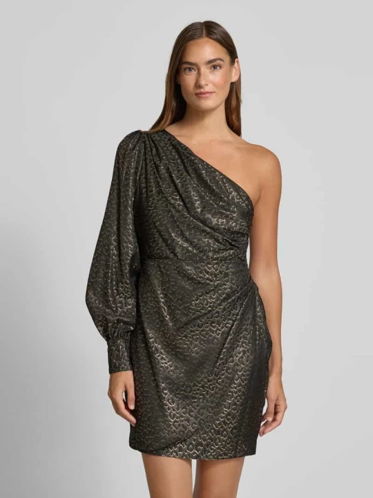 Zdjęcie produktu Sukienka koktajlowa na jedno ramię model ‘MACKEAN’ Lauren Ralph Lauren Czarny