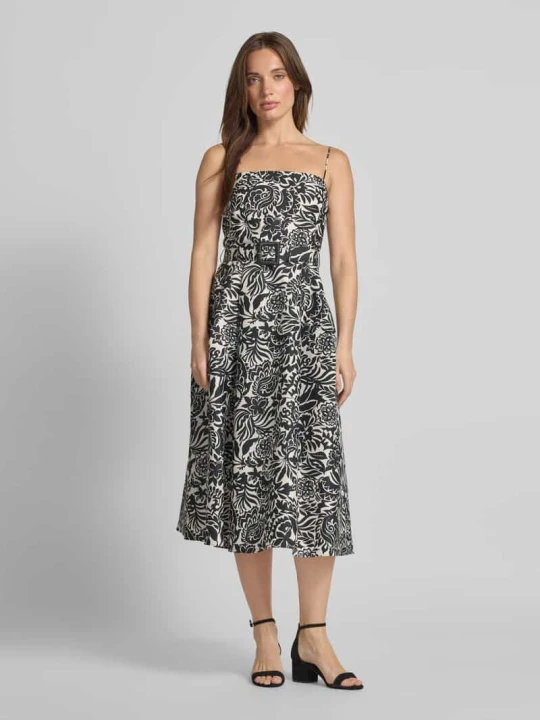 Zdjęcie produktu Sukienka koktajlowa o długości do kolan z paskiem Lauren Ralph Lauren Czarny