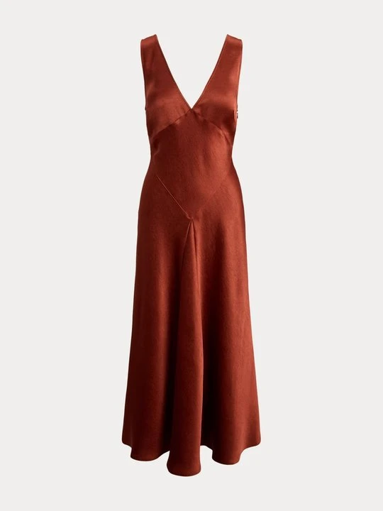 Zdjęcie produktu Sukienka koktajlowa Polo Ralph Lauren ciemnoczerwony