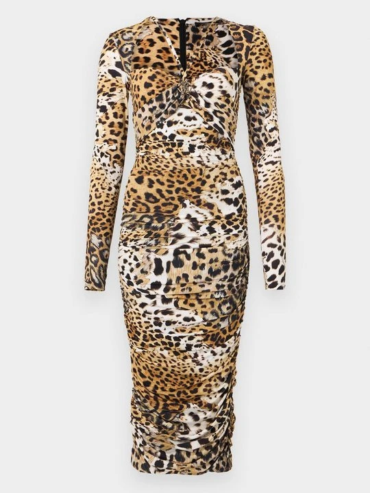 Zdjęcie produktu Sukienka koktajlowa Roberto Cavalli beżowy