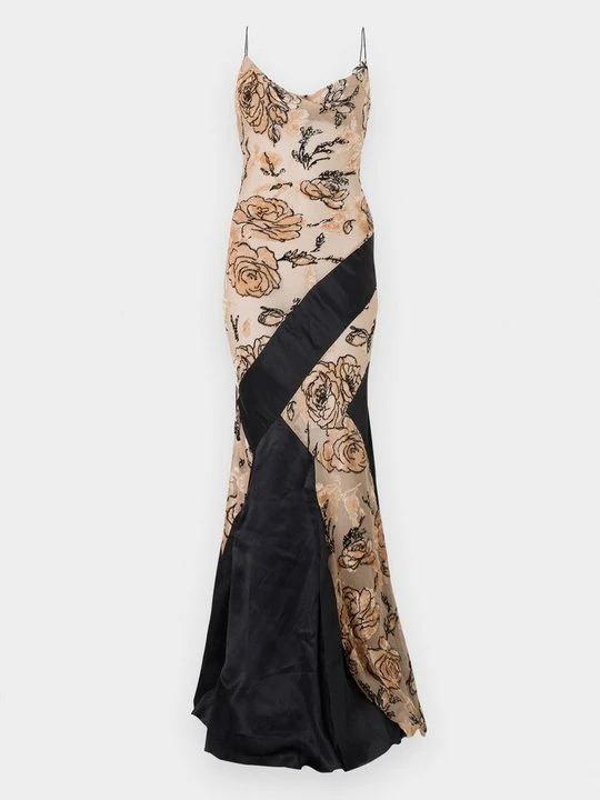 Zdjęcie produktu Sukienka koktajlowa Roberto Cavalli brązowy
