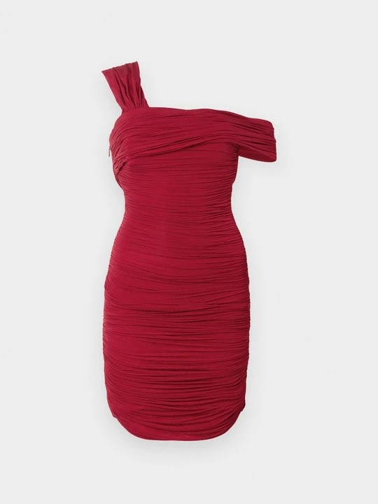 Zdjęcie produktu Sukienka koktajlowa Roberto Cavalli ciemnoczerwony