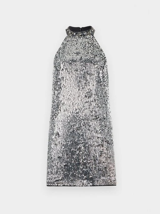 Zdjęcie produktu Sukienka koktajlowa The Kooples srebrny