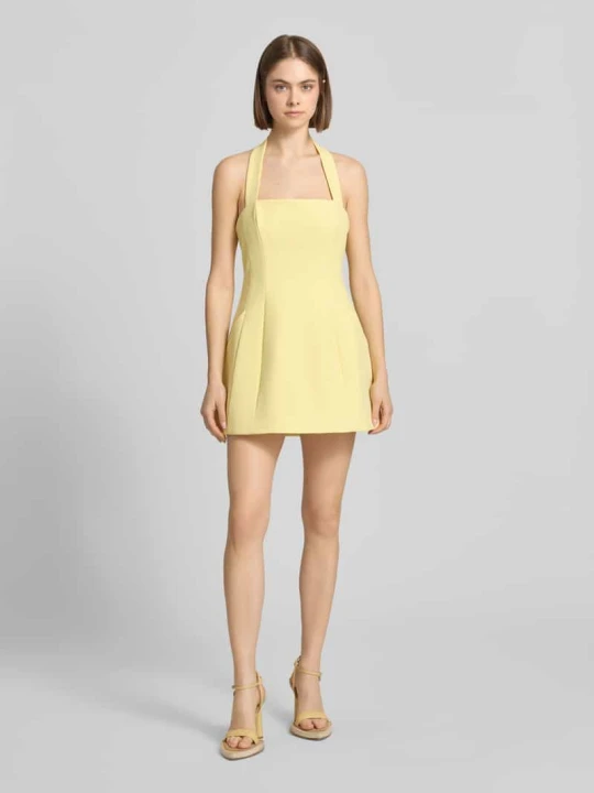 Zdjęcie produktu Sukienka koktajlowa typu neckholder model 'NEVELLE HOURGLASS' bardot Jasnożółty