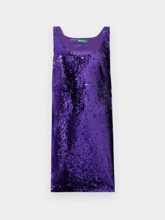 Zdjęcie produktu Sukienka koktajlowa United Colors Of Benetton fioletowy