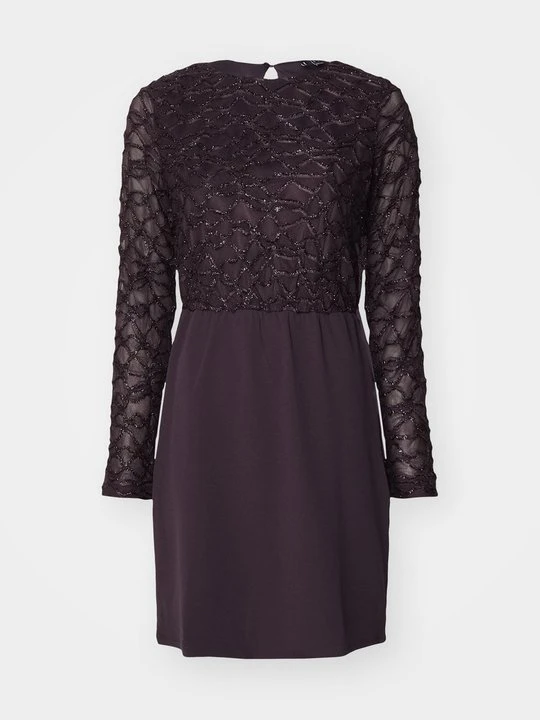 Zdjęcie produktu Sukienka koktajlowa Vero Moda ciemnoliliowy