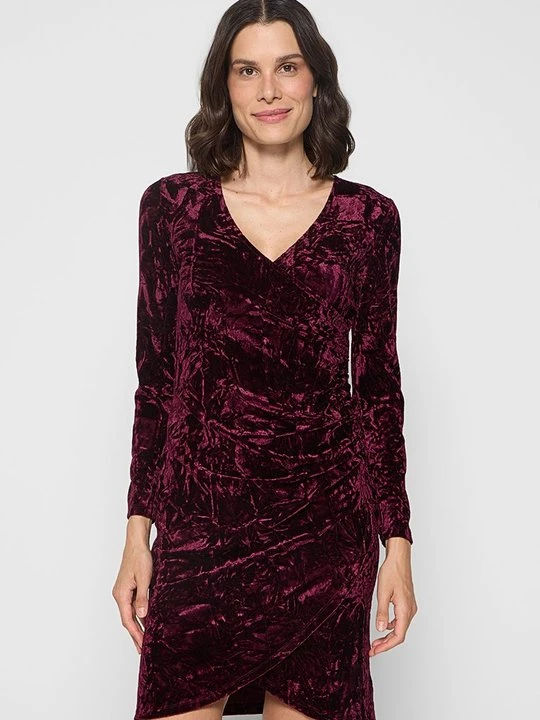 Zdjęcie produktu Sukienka koktajlowa Vero Moda bordowy