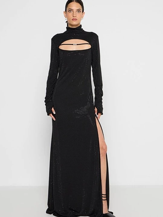 Zdjęcie produktu Sukienka koktajlowa Versace Jeans Couture czarny