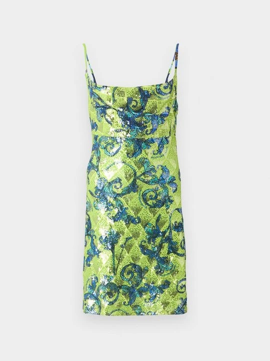 Zdjęcie produktu Sukienka koktajlowa Versace Jeans Couture zielony neon