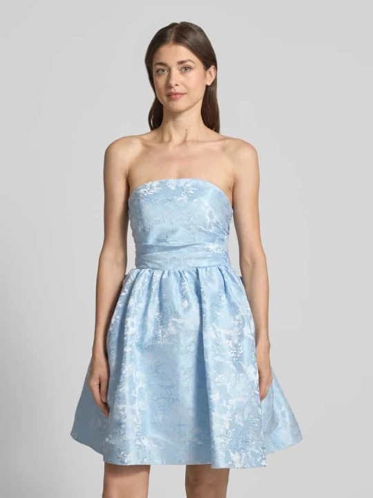 Zdjęcie produktu Sukienka koktajlowa w stylu off-shoulder Hey Kyla Jasnoniebieski