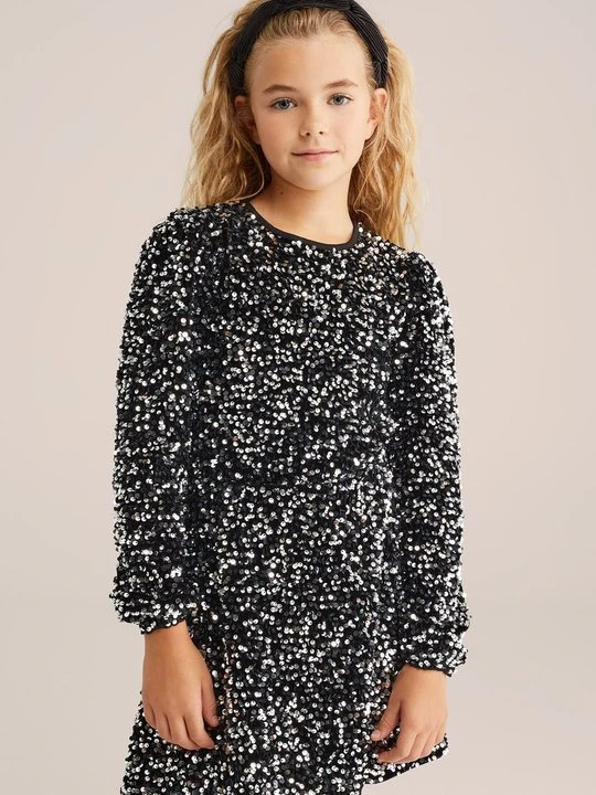 Zdjęcie produktu Sukienka koktajlowa WE Fashion srebrny