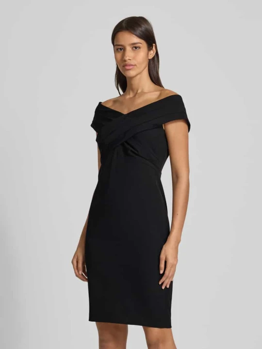 Zdjęcie produktu Sukienka koktajlowa z dekoltem carmen model ‘IRENE’ Lauren Ralph Lauren Czarny