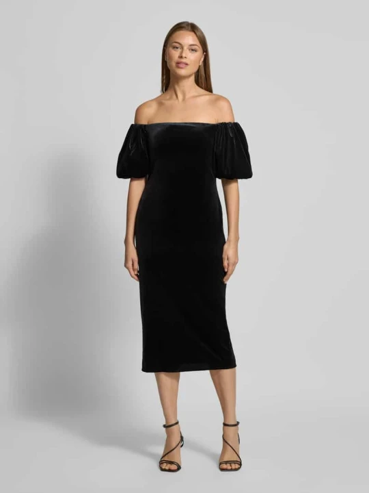 Zdjęcie produktu Sukienka koktajlowa z odkrytymi ramionami model ‘FARAINE’ Lauren Ralph Lauren Czarny