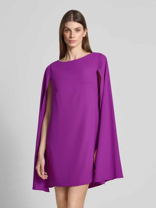 Zdjęcie produktu Sukienka koktajlowa z okrągłym dekoltem model ‘PETRA’ Lauren Ralph Lauren Oberżynowy