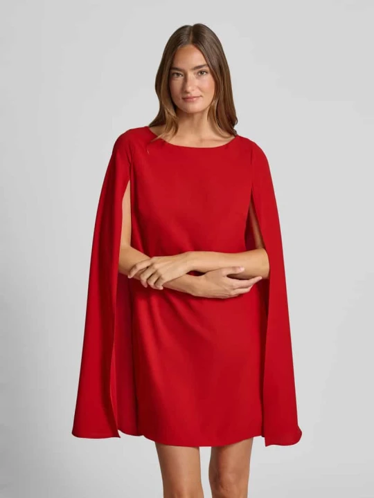 Zdjęcie produktu Sukienka koktajlowa z okrągłym dekoltem model ‘PETRA’ Lauren Ralph Lauren Czerwony