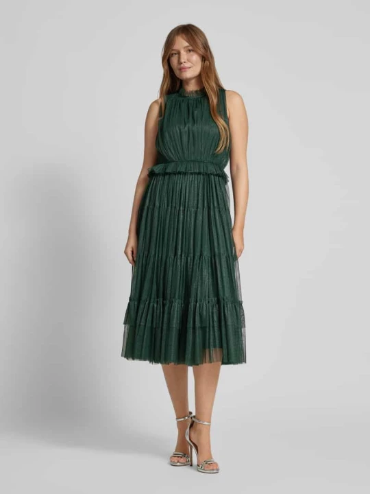 Zdjęcie produktu Sukienka koktajlowa ze stopniowaniem Lace & Beads Ciemnozielony