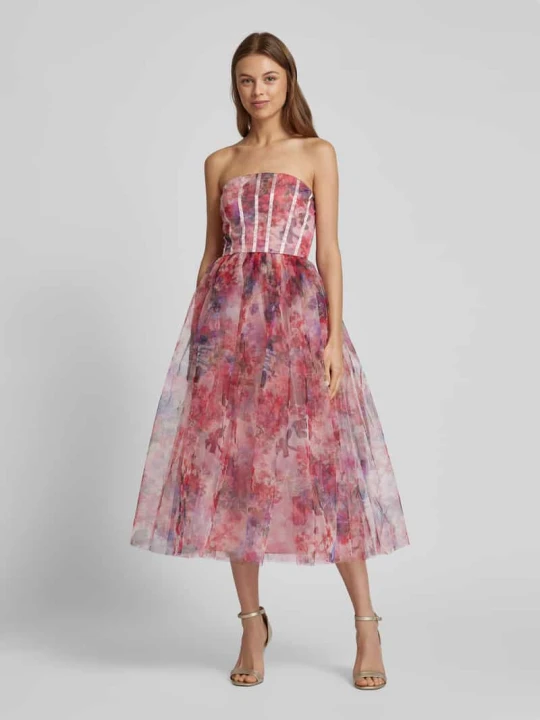 Zdjęcie produktu Sukienka koktajlowa ze stopniowaniem Lace & Beads Różowy