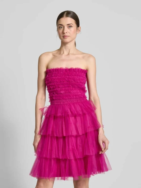 Zdjęcie produktu Sukienka koktajlowa ze stopniowaniem Lace & Beads Mocnoróżowy