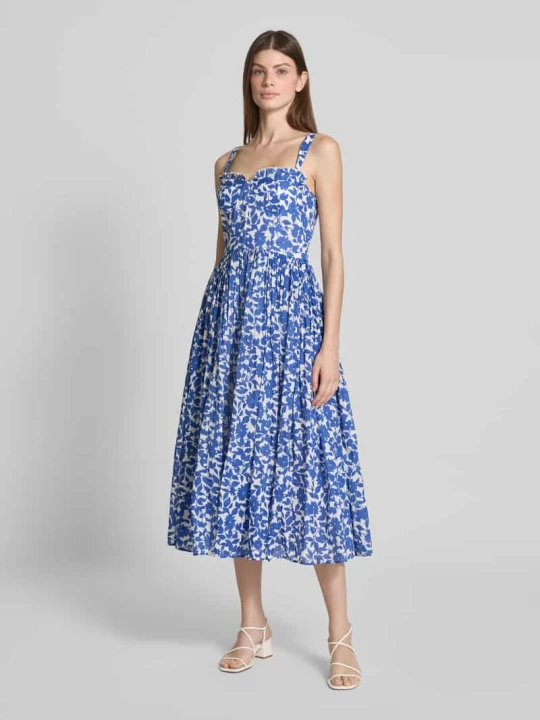 Zdjęcie produktu Sukienka koktajlowa ze wzorem na całej powierzchni Lace & Beads Niebieski