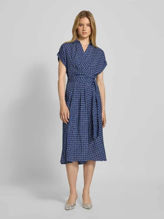 Zdjęcie produktu Sukienka kopertowa z dekoltem w serek model ‘FRATILLIO’ Lauren Ralph Lauren Jasnoniebieski