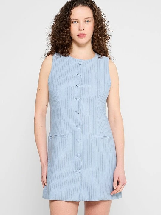 Zdjęcie produktu Sukienka koszulowa Abercrombie & Fitch jasnoniebieski