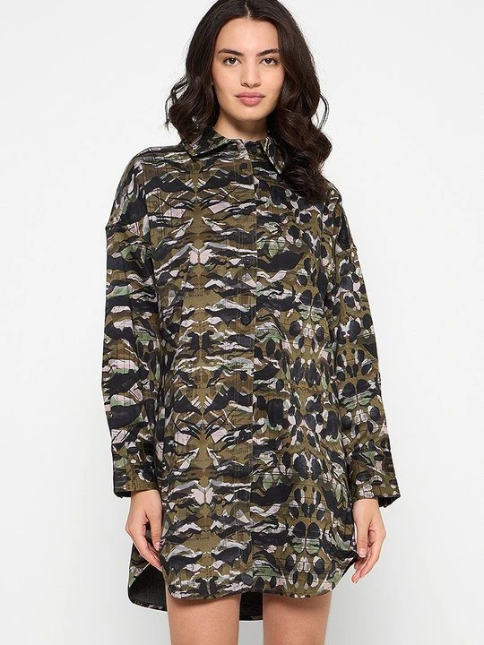 Zdjęcie produktu Sukienka koszulowa AllSaints khaki