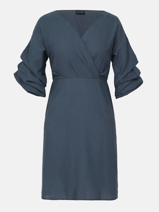 Zdjęcie produktu Sukienka koszulowa Anna Field By Zalando granatowy