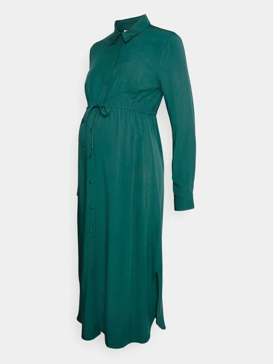 Zdjęcie produktu Sukienka koszulowa Anna Field MAMA By Zalando ciemnozielony