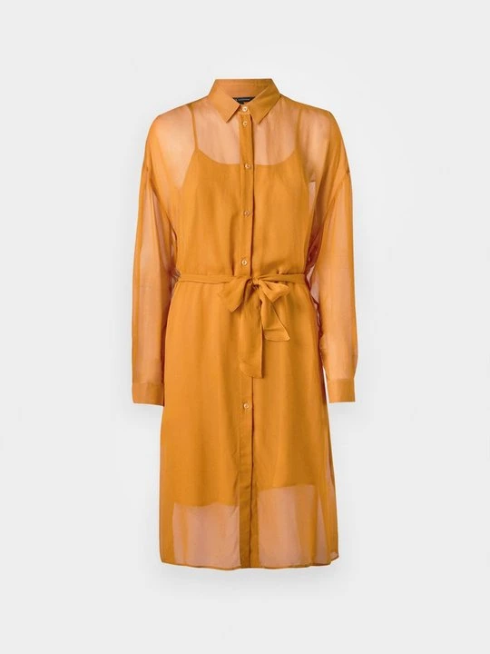 Zdjęcie produktu Sukienka koszulowa Armani Exchange pomarańczowy